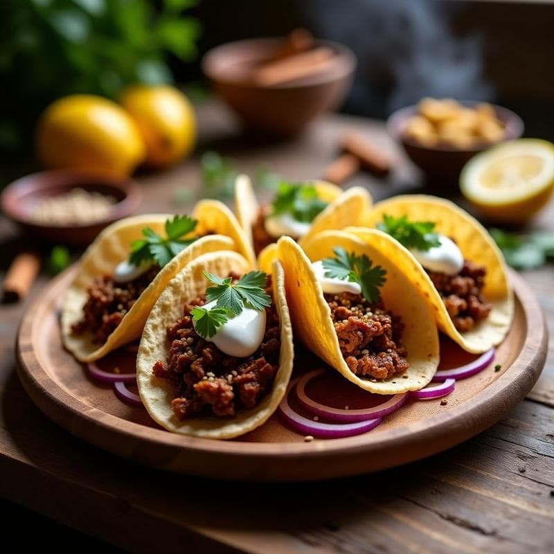 Tacos de Cordero Adyta al Horno: Receta Marroquí Tradicional en 1 Hora con Especias Auténticas