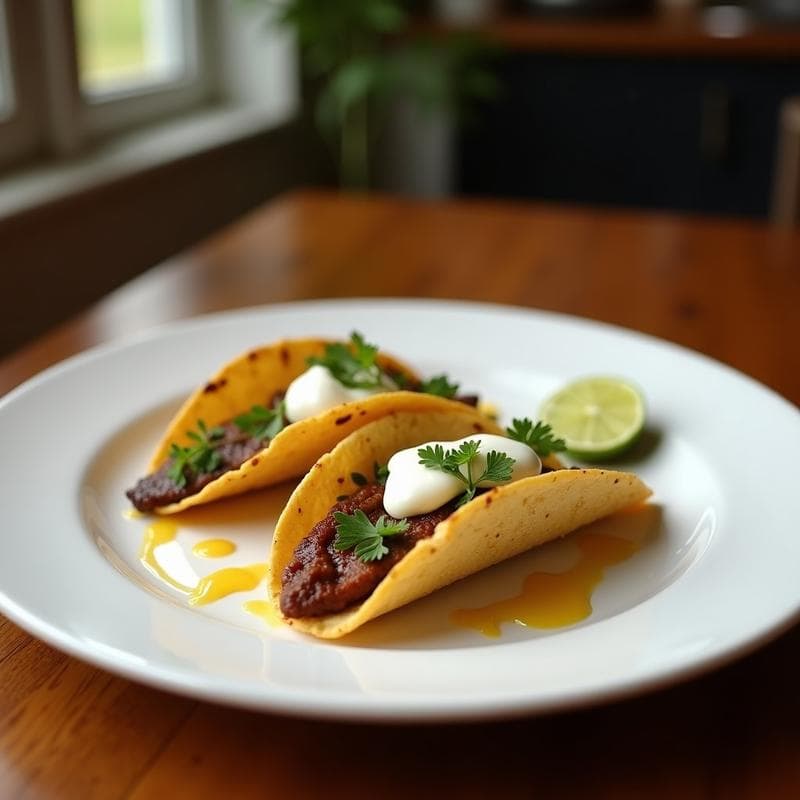 Tacos de Cordero con Menta y Yogur: Receta en Airfryer con Toque Mediterráneo en 20 Minutos