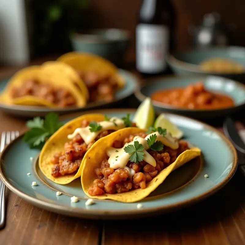Tacos de Costilla Ahumada con Salsa de Queso Cheddar y Jalapeños Fritos: Receta Mexicana para Valientes