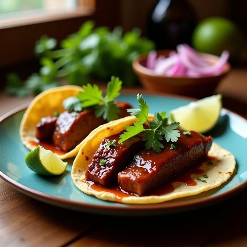 Tacos de Costilla de Res Marinada en Adobo de Chipotle: Receta Mexicana en Olla Lenta