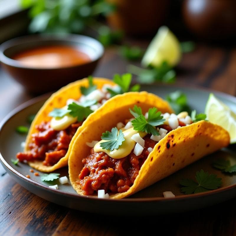 Tacos de Birria Vegana con Queso Casero: Receta Mexicana en 30 Minutos y Sin Lácteos