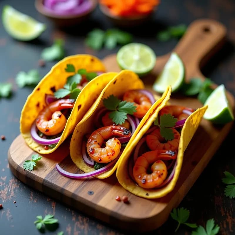 Tacos de Camarones Encurtidos: Receta con Chipotle y Cilantro en 25 Minutos