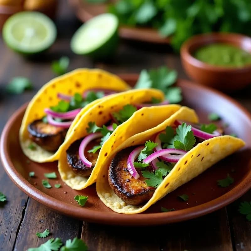 Tacos de Champiñones al Ajillo: Receta en Airfryer Rápida y Sin Aceite