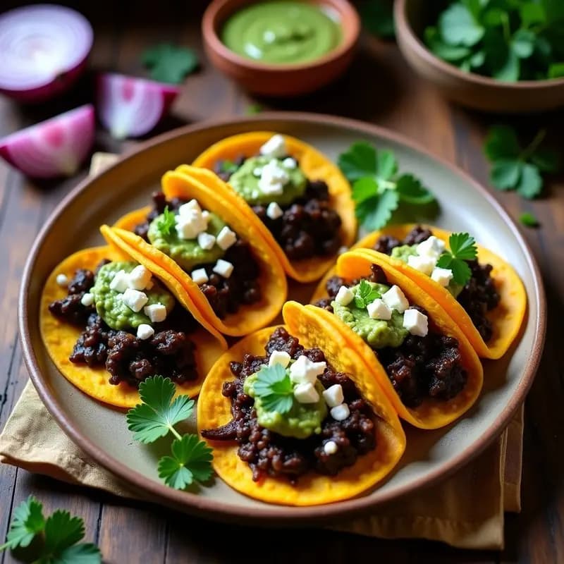 Tacos de Cuitlacoche: Receta Tradicional Mexicana con Huitlacoche Auténtico y Salsa Verde