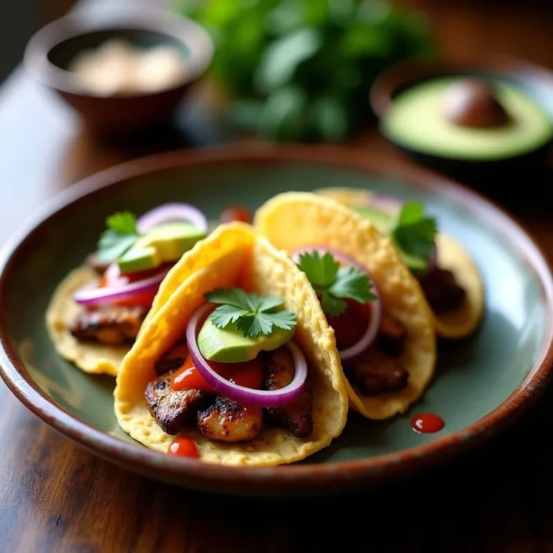 Tacos de Hongo Shitake Crujientes: Receta en Airfryer Sin Aceite y Alta en Umami