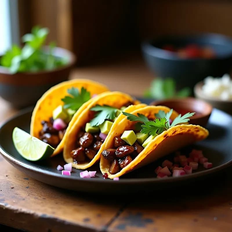 Tacos de Hongos Oyster Ahumados: Receta con Adobo y Toque Gourmet en 20 Minutos