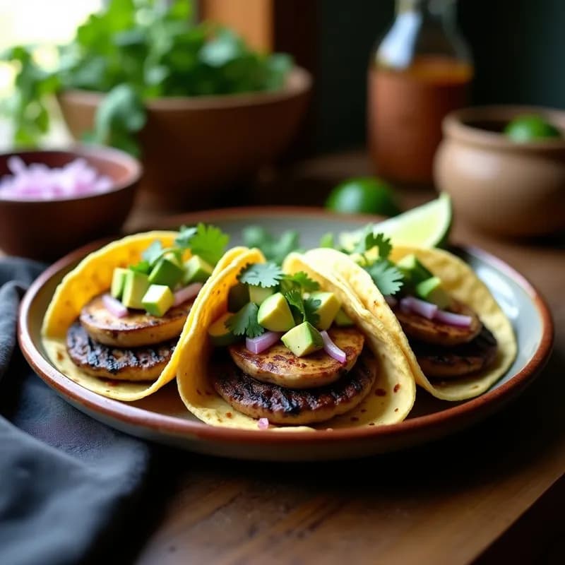 Tacos de Hongos Portobello al Chipotle: Receta Vegana y Ahumada en 20 Minutos