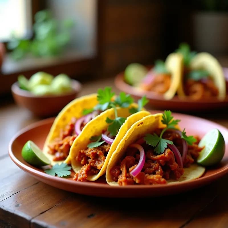Tacos de Jackfruit Desmenuzado Ahumado: Receta Vegana en Airfryer con Sabor a Carne