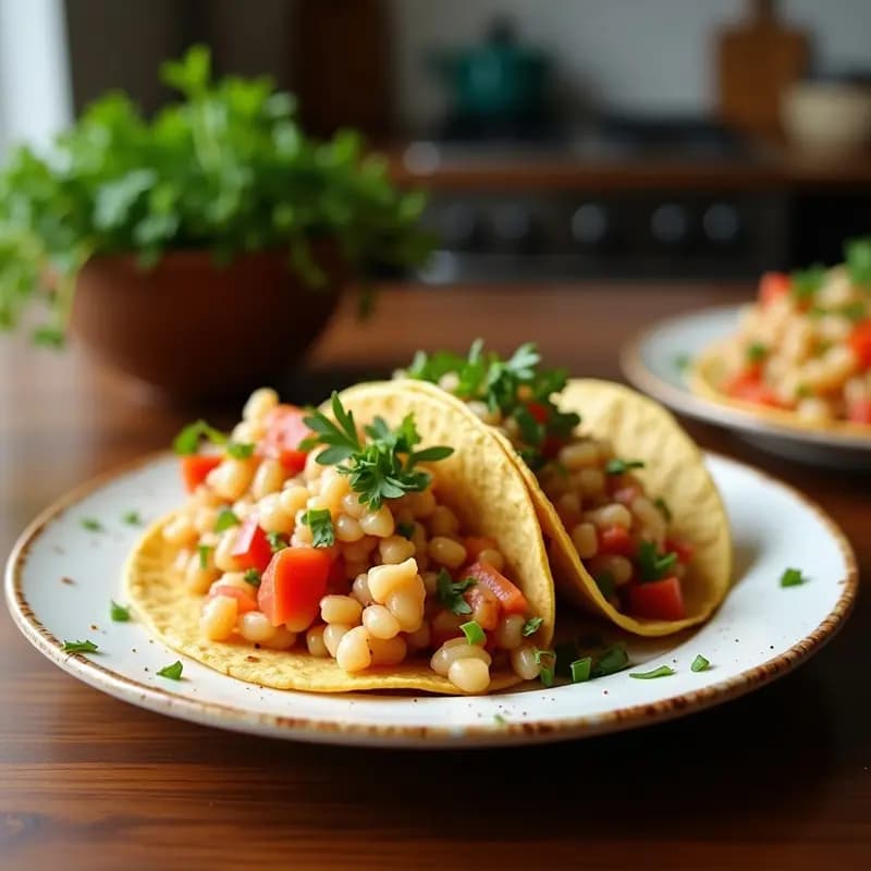 Tacos de Jícama con Ceviche Vegano: Receta Fresca y Sin Gluten en 15 Minutos
