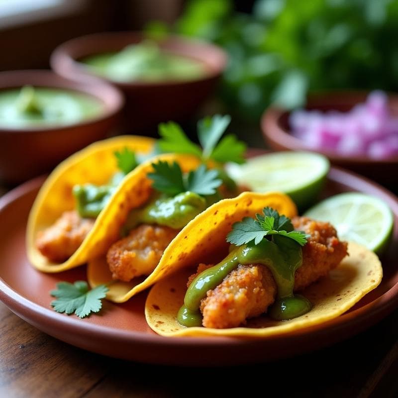 Tacos de Rabo de Gallo: Receta Auténtica con Salsa Verde y Toque Crujiente