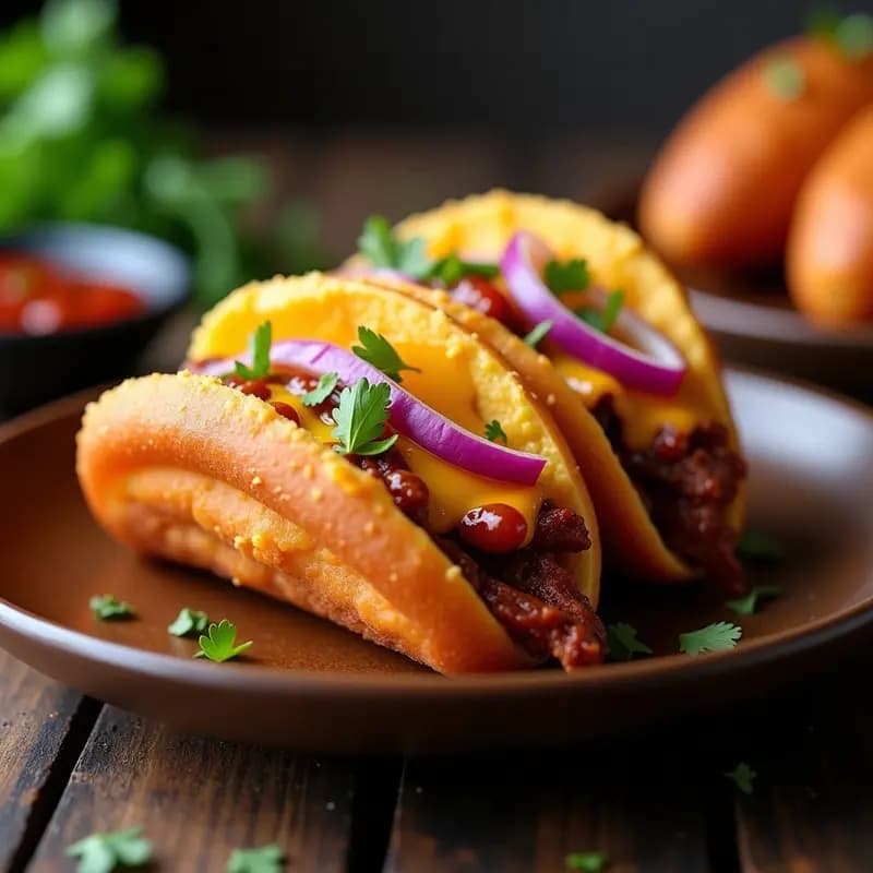 Tacos de Donut Glaseado con Carne a la BBQ: Receta Americana que Rompe todas las Reglas