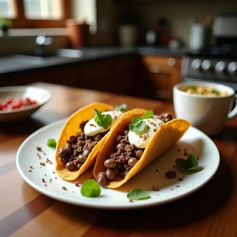 Tacos Dorados de Açaí y Chocolate: Postre Brasileño Sin Horno y Alto en Antioxidantes