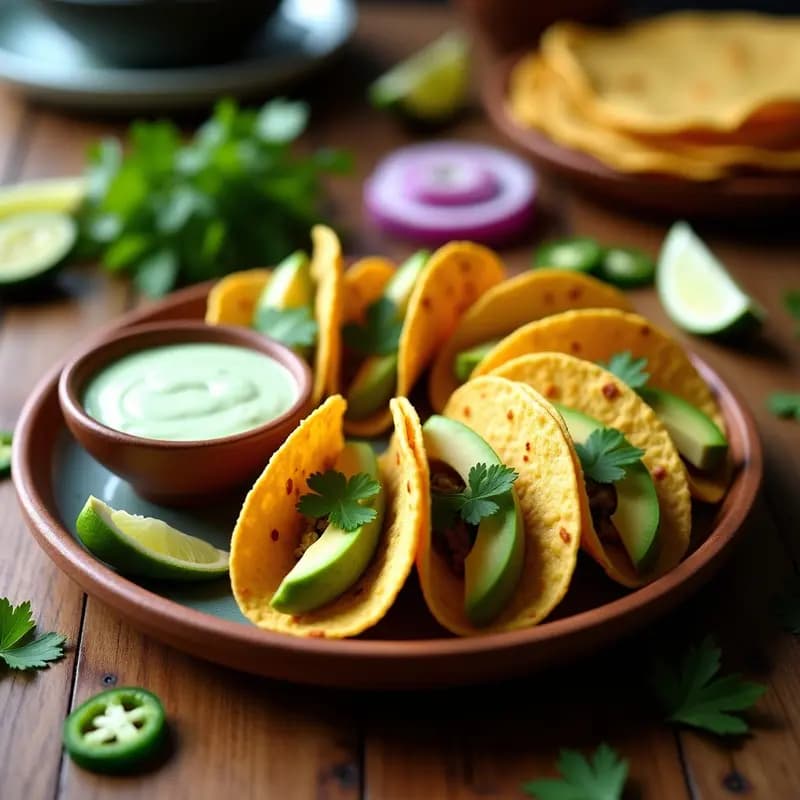 Tacos Dorados de Aguacate Veganos en Airfryer: Crujientes en 15 Min sin Fritura