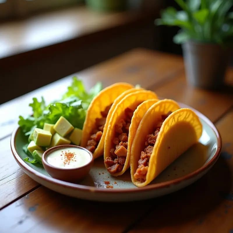 Tacos Dorados Veganos en Air Fryer: Receta Crujiente Sin Fritura en 15 Minutos