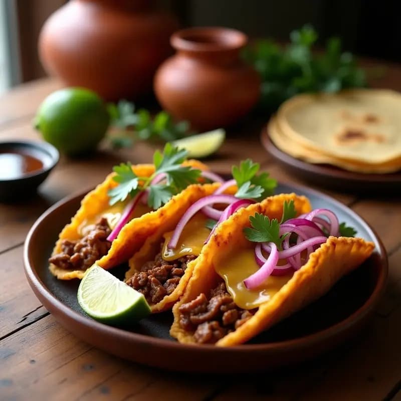 Tacos Dorados de Birria con Consomé para Mojar: Receta Mexicana de Éxito Asegurado