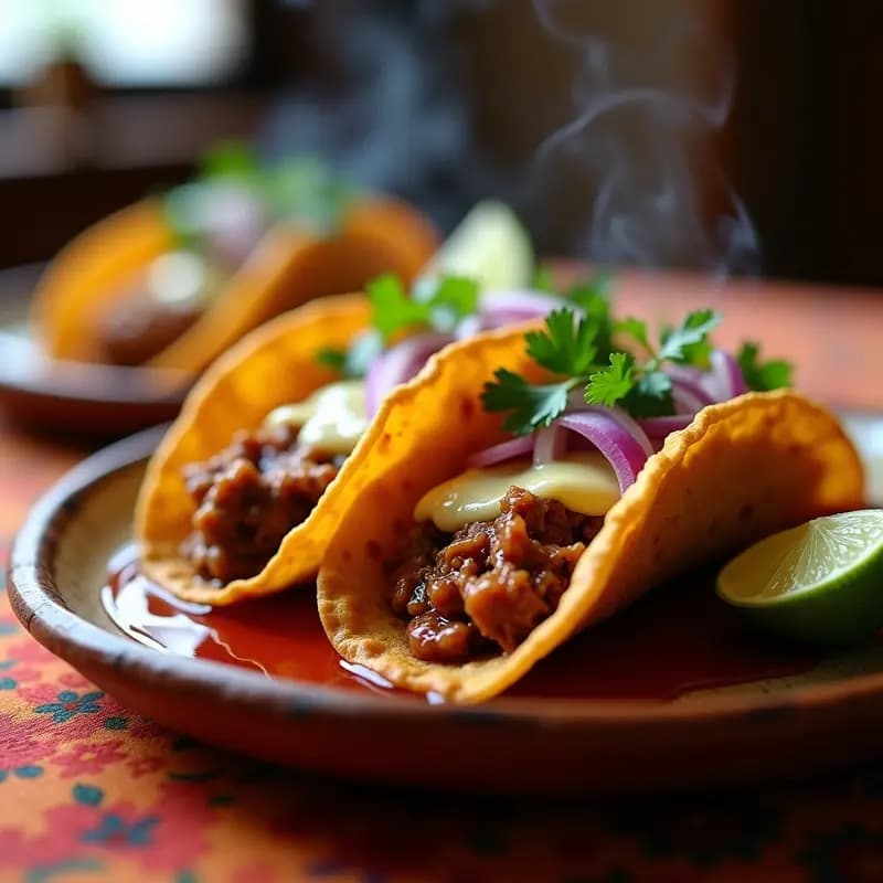 Tacos Dorados de Birria con Queso Oaxaca y Consomé: Versión Crujiente del Clásico Mexicano