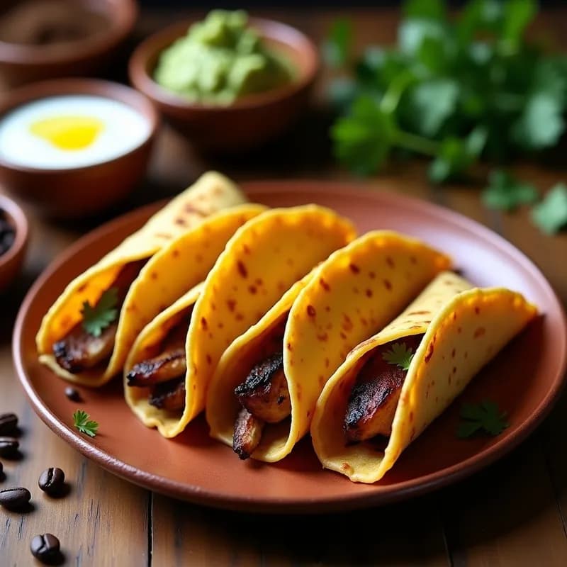 Tacos Dorados de Café Ahumado: Receta Gourmet en Airfryer con 4 Ingredientes