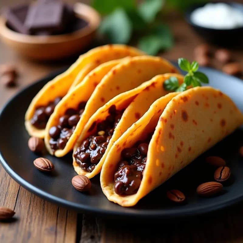 Tacos Dorados de Café y Chocolate: Receta Vegana en Airfryer Sin Harina
