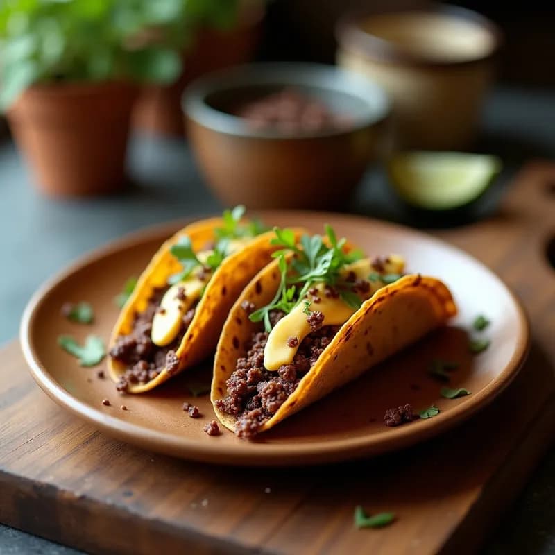 Tacos Dorados de Café y Chocolate: Receta Innovadora con Toque Mexicano en 20 Minutos