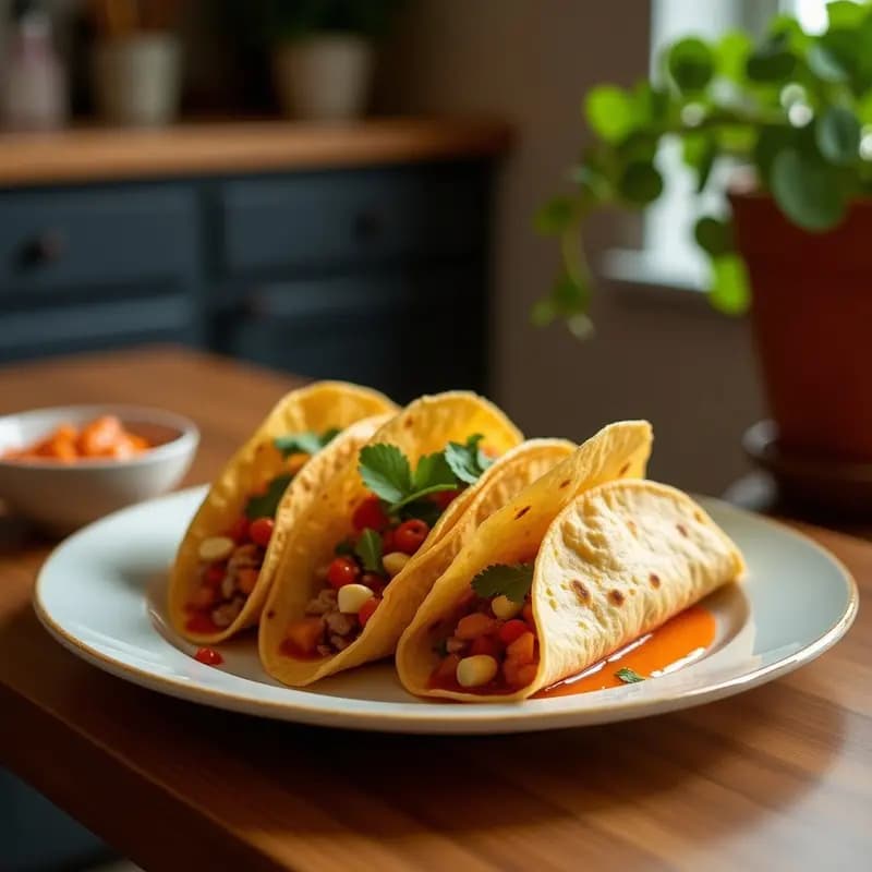 Tacos Dorados de Café Colombiano con Salsa de Arequipe: Receta Innovadora en 25 Minutos