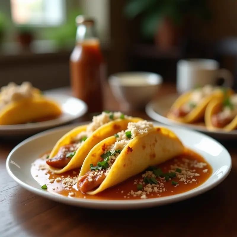 Tacos Dorados de Café con Leche: Receta Innovadora para Desayunar con Energía