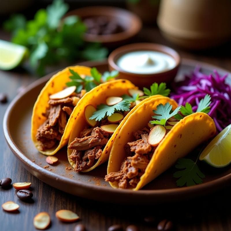 Tacos Dorados de Pollo al Café Mole: Receta en Airfryer con Aroma Auténtico
