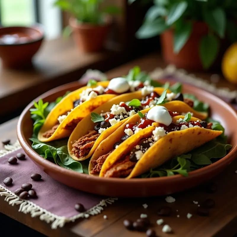 Tacos Dorados de Café: Receta en Olla Lenta con Toque Mexicano y Aromático
