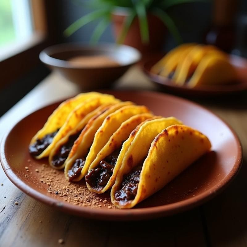Tacos Dorados de Café y Panela: Postre Mexicano Crujiente en Airfryer