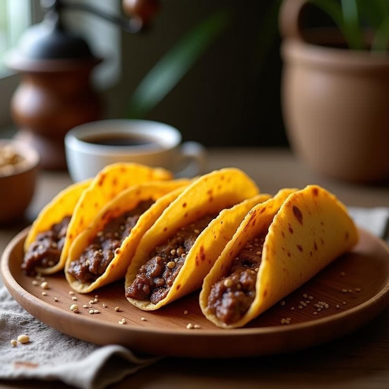 Tacos Dorados de Café Proteico: Receta Energética Sin Azúcar para Fitness