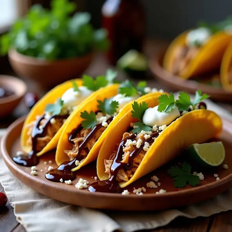 Tacos Dorados de Café: Receta Mexicana con Salsa de Chile Pasilla en 25 Minutos