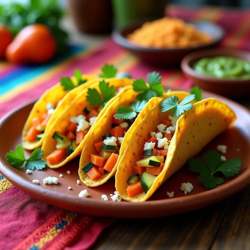 Tacos Dorados de Calabacitas y Zanahoria: Receta Crujiente y Sin Frito en Airfryer