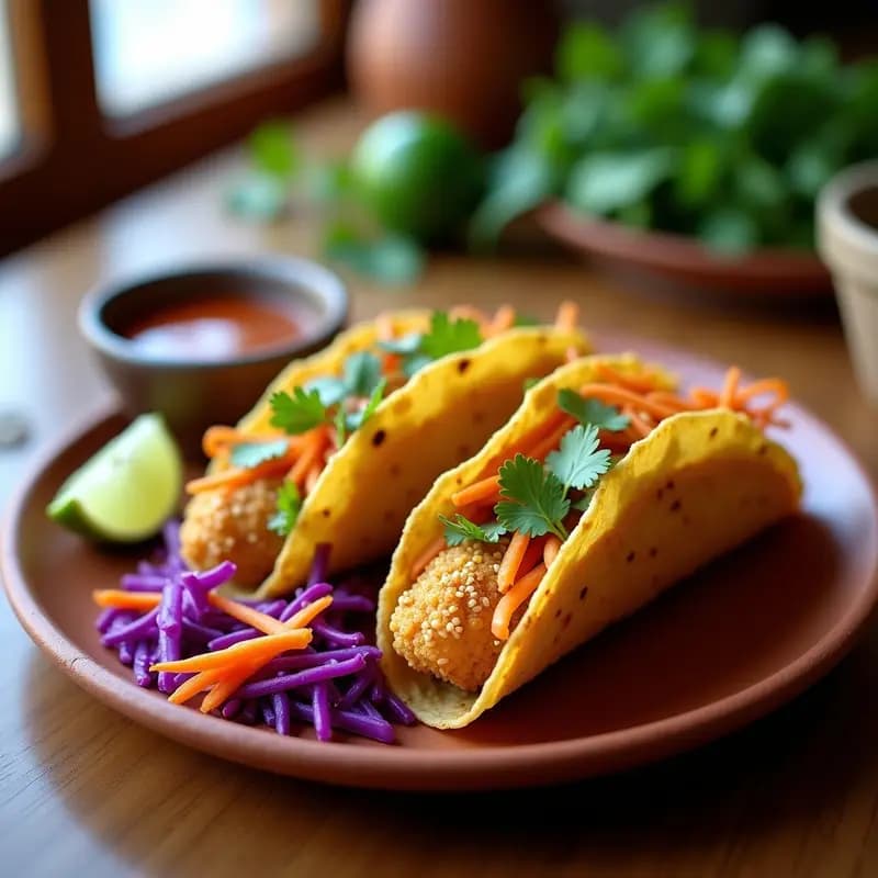 Tacos Dorados de Coliflor: Receta Vegana Estilo Baja California en 20 Minutos