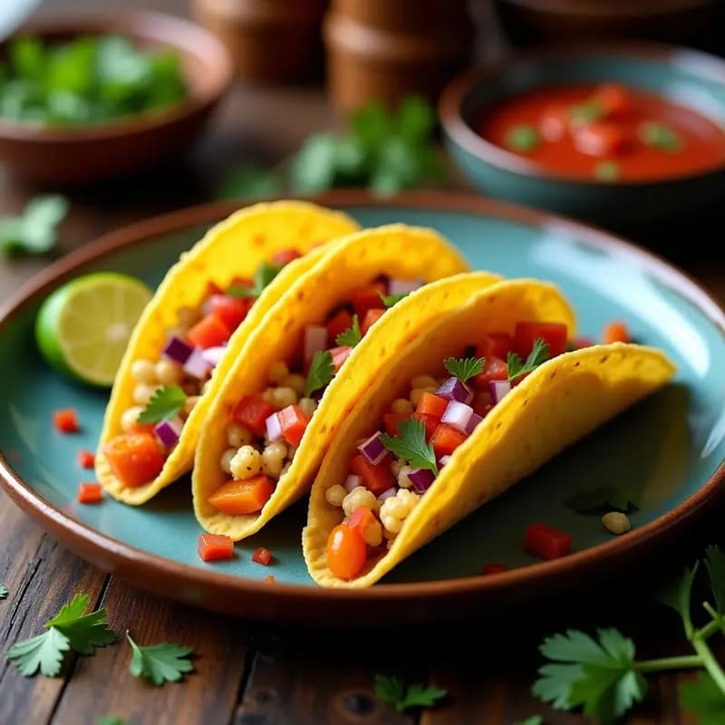 Tacos Dorados Chaqueños Rellenos de Quinoa: Receta Argentina Crujiente y Proteica en 30 Minutos