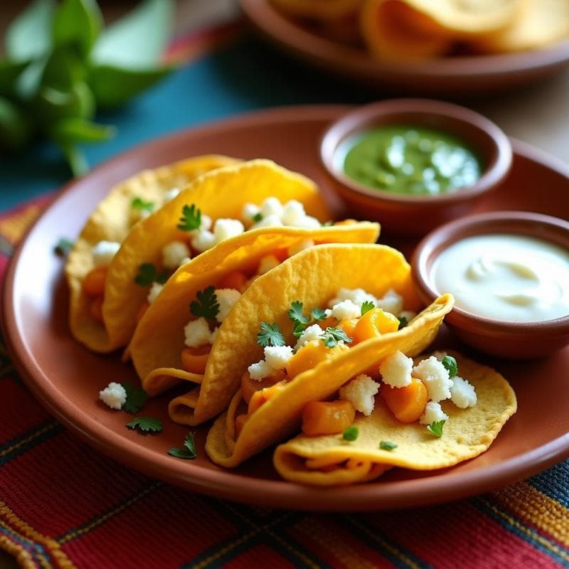 Tacos Dorados de Flor de Calabaza y Queso Fresco: Receta Mexicana Crujiente en 25 Minutos