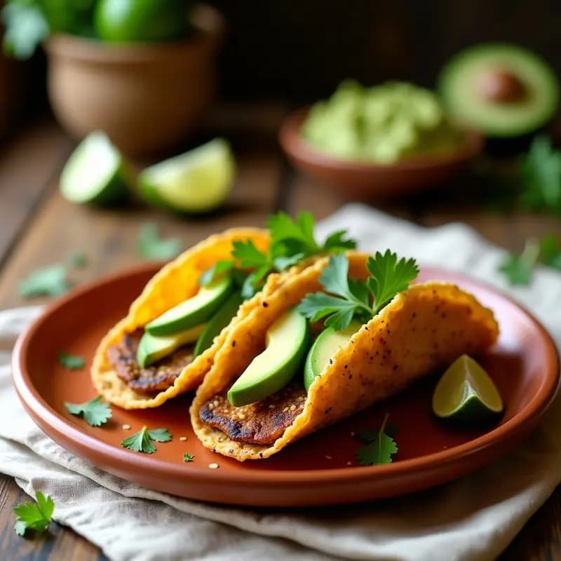 Tacos Dorados de Hongos Portobello: Versión Mexicana Keto y Sin Carnes