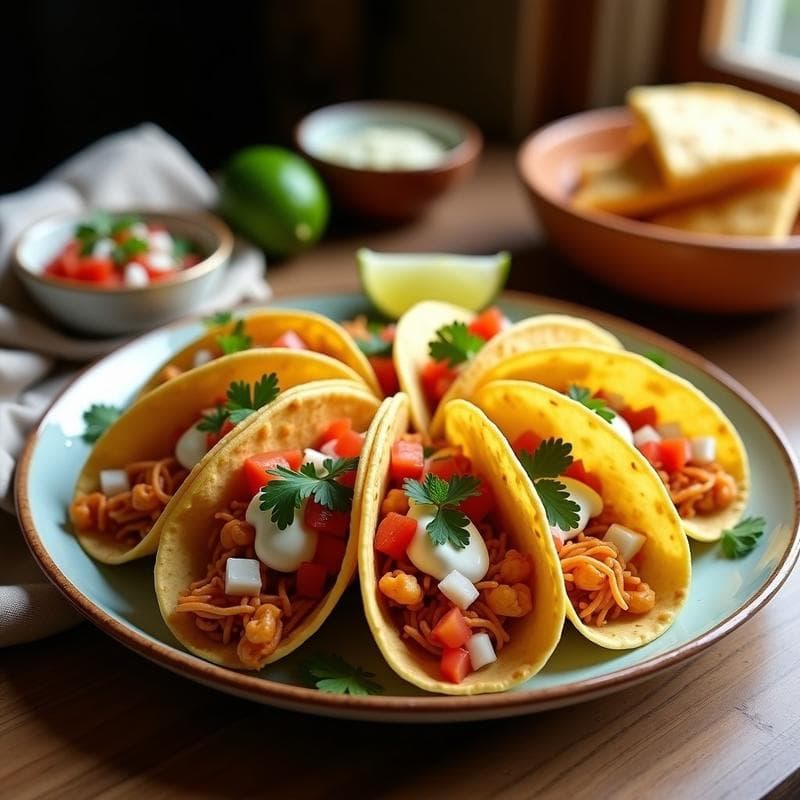 Tacos Dorados de Jaiba y Camarones en Airfryer: Receta Crujiente y Rápida con Sabor a Mar