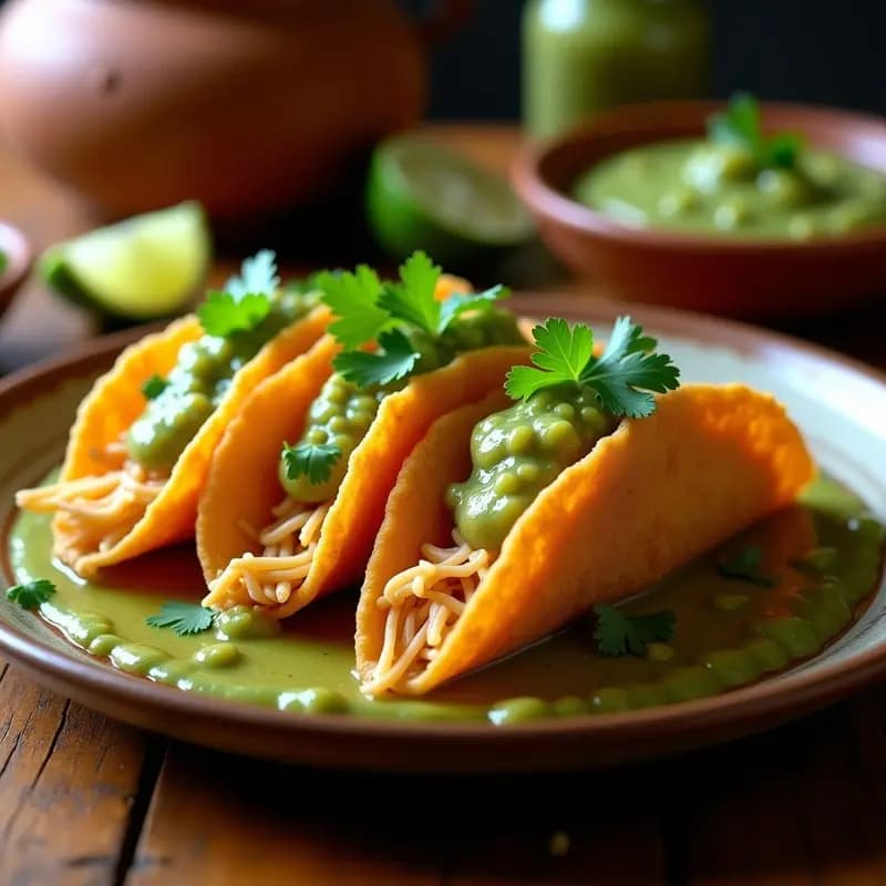 Tacos Dorados de Jaiba: Receta Tradicional con Salsa Verde y Toque Crujiente