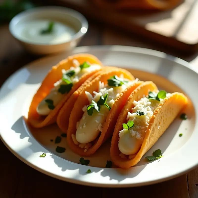 Tacos Dorados de Alcachofa de Jerusalén: Receta Crujiente en Airfryer sin Gluten