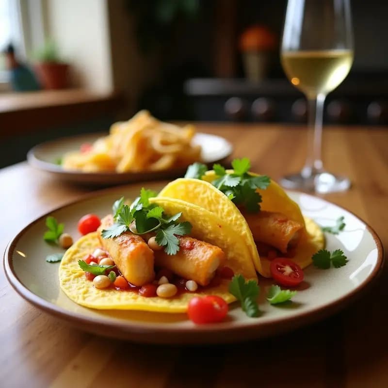 Tacos Dorados de Lleninga con Pescado Fresco: Receta Costera Ecuatoriana Cruziente en 25 Minutos