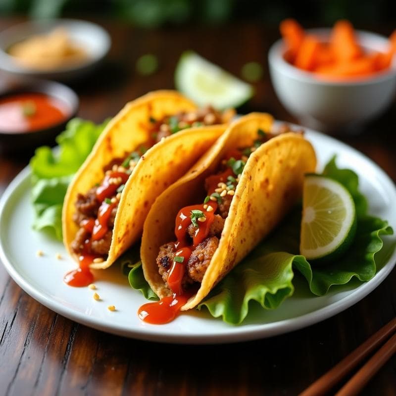 Tacos Dorados de Onggi: Receta Coreana en Airfryer en 20 Minutos con Crujiente Perfecto