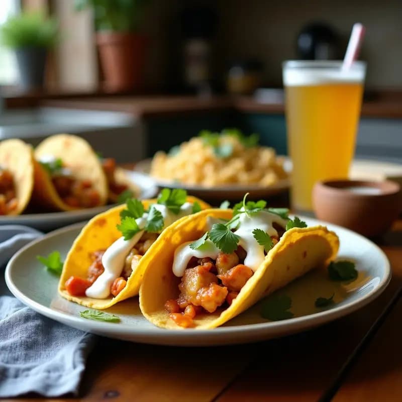 Tacos Dorados de Pechuga y Poblano con Crema: Receta Rápida en 20 Minutos
