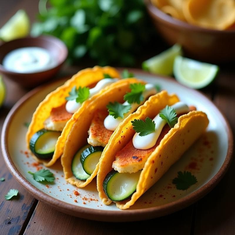 Tacos Dorados de Pescado y Zucchini: Receta Crujiente y Light en Airfryer