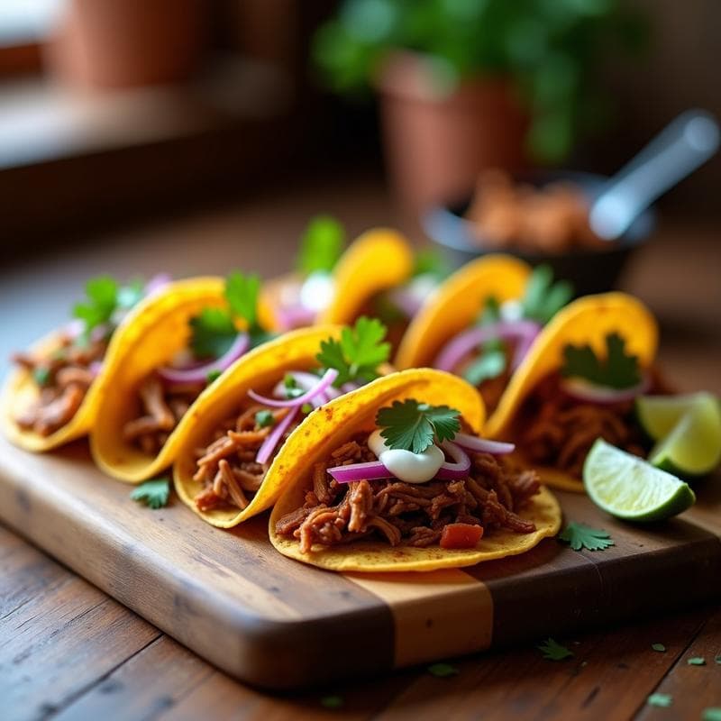 Tacos Dorados de Pulled Pork en Airfryer: Receta Crujiente y Jugosa en 20 Minutos