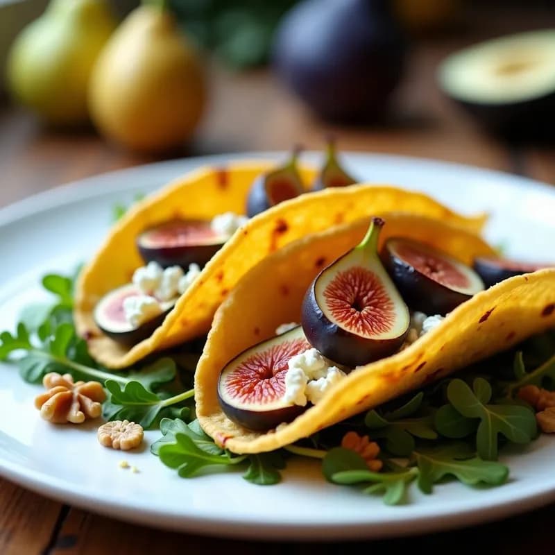 Tacos Dorados de Queso Azul y Higos: Receta Gourmet en Airfryer Sin Aceite
