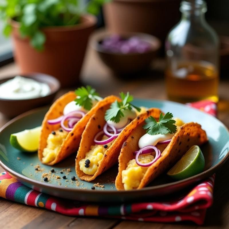 Tacos Dorados de Queso Azul y Patatas: Receta Fusión Mexicana en 30 Minutos