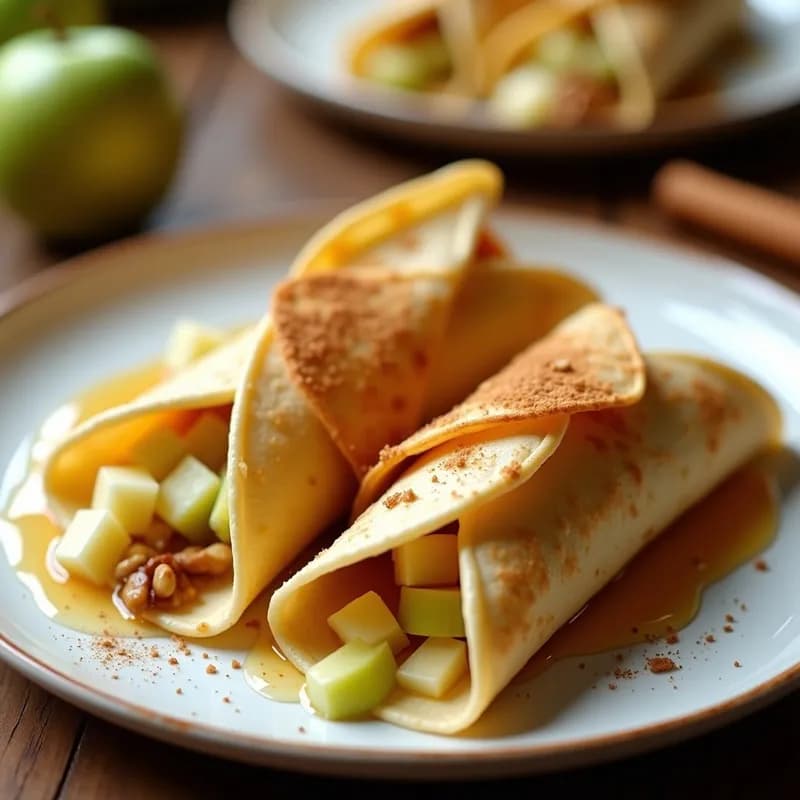 Tacos Dorados de Queso Brie y Manzana: Receta Crujiente y Elegante en 15 Minutos