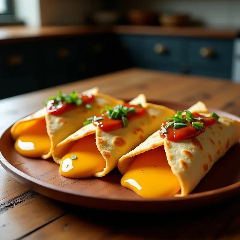 Tacos Dorados de Queso Fundido en Airfryer: Receta Viral en 15 Minutos Sin Horno