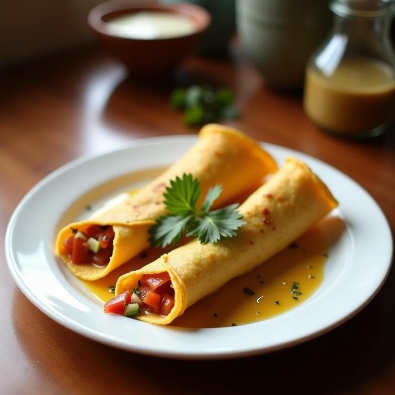 Tacos Dorados de Queso Oaxaca y Chile Pasilla: Receta Express con Toque Ahumado en 20 Minutos