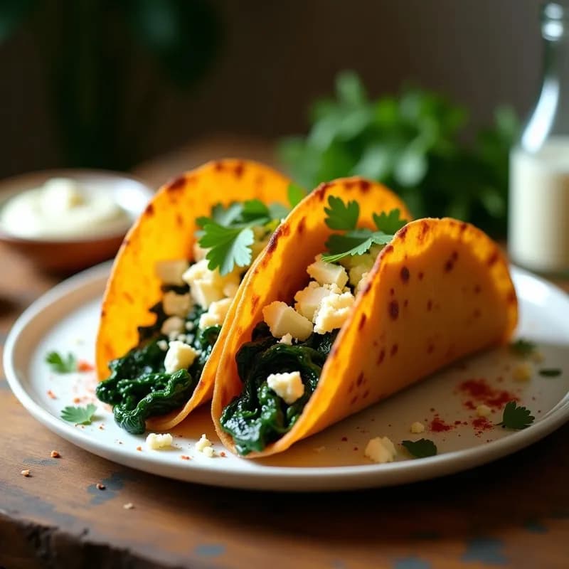 Tacos Dorados de Requesón y Espinacas: Receta Crujiente en Airfryer sin Fritura