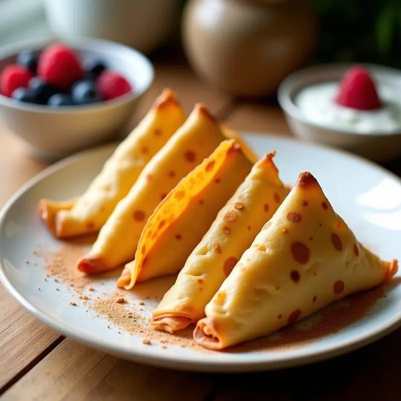 Tacos Dorados de Vainilla y Canela: Postre Crujiente en Airfryer en 12 Minutos